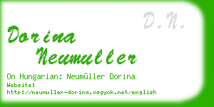 dorina neumuller business card
